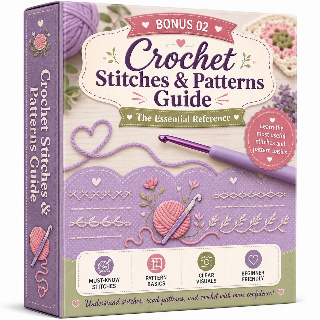 Bonus 02 — Crochet Stitches & Patterns Guide: The Essential Reference