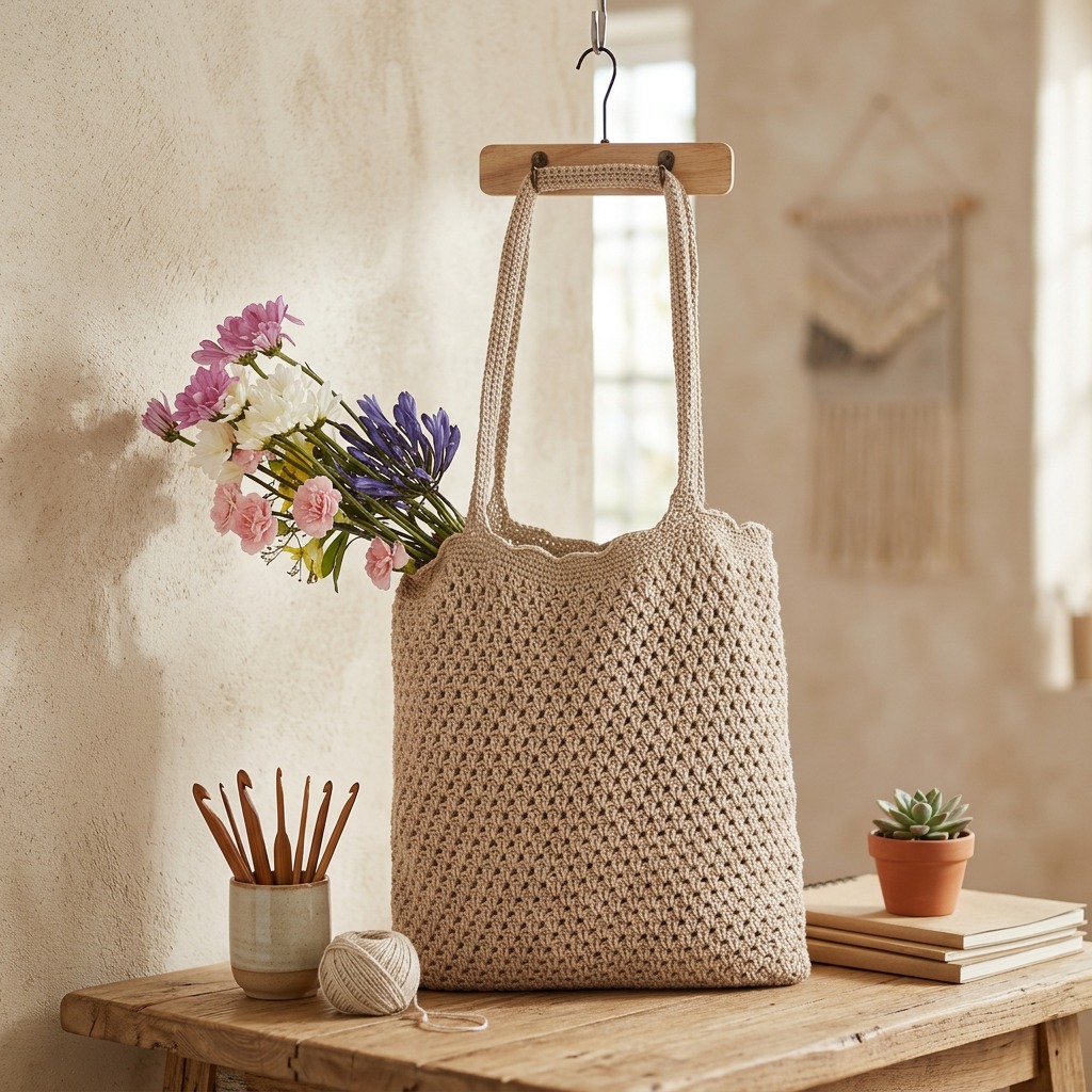 Crochet bag and accessory